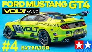 1/24 Ford Mustang GT4 Volt Racing. Exterior. Tamiya 24354 #4