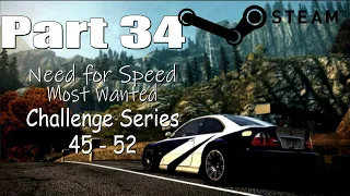 Need For Speed Most Wanted Walkthrough 100% Part34 "Challenge Series 45 - 52"