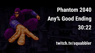 Phantom 2040 (SNES) speedrun - Any% Good Ending - 30:22