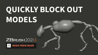 ZBrush 2021.6 Mesh from Mask - Watch the Full Presentation in the Description