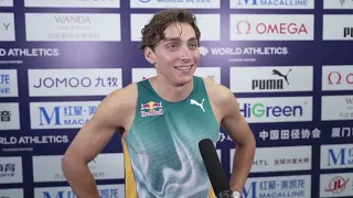 Mondo Duplantis On Raising His Pole Vault World Record To 6.24m At Diamond League Xiamen 2024