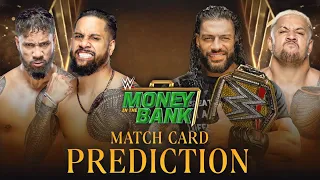 WWE Money In The Bank - Match Card Prediction