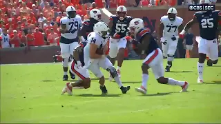 Sean Clifford Takes Huge Hit vs Auburn