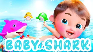 Baby Shark + Dance With 5 Little Sharks (2 hours) Song Remix | Banana Cartoon 3D Nursery Rhymes [HD]