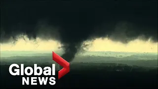 Tornadoes tear across Oklahoma and Texas as severe storms blow through US