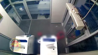 Попытка взлома банкомата
