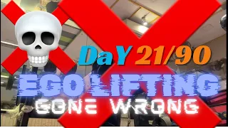 Day 21/90 (98Kg): 💀 Ego Lifting Gone Wrong 🚫 |90DaysVegFitnessChallenge |@Ordinary_Guy_India
