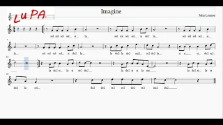 Imagine (The Beatles) - Flauto dolce - Note - Spartito - Karaoke - Canto - Instrumental - Musica