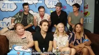 Última entrevista do elenco de The Vampire Diaries em uma Comic-Con! (TVLine) #SDCC2016 [Legendado]