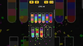 water sort puzzle level 36 to 40