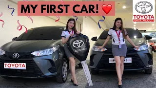 BUYING MY FIRST CAR (My Vios 2021) | Maine Layug