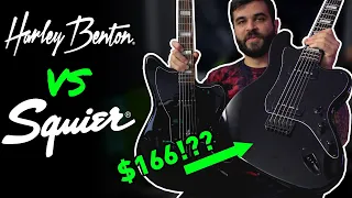 BARITONE GUITAR BATTLE - Harley Benton JA Baritone vs Squier VM Baritone Jazzmaster