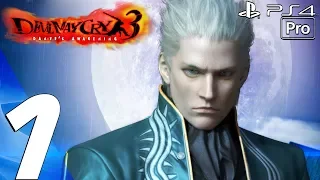 Devil May Cry 3 HD - Vergil Walkthrough Part 1 - Prologue (Remaster) PS4 PRO