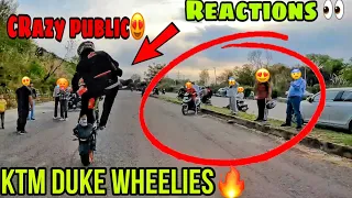 Crazy Crowd Reaction | Wheelie🥵| Rc390 vs Duke200 🔥|| Kid Demand Burnout For reels @samstuntz1987