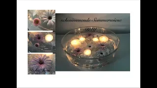 DIY:Dekoidee,  schwimmende Sommerwiese, edle Tischdeko für jeden Anlass / Deko Jana