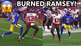 Mike Evans vs Jalen Ramsey! (WR vs CB) Rams vs Buccaneers Divisional Round highlights