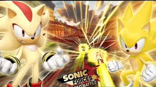 Super Sonic Vs Super Shadow Boost Battle |-Sonic Forces Speed Battle