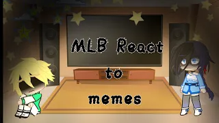 |•| MLB React to memes |•| (1/3)