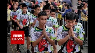 Full News Conference: Thai cave rescue boys relive 'moment of miracle' - BBC News