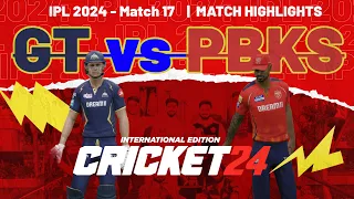 GT vs PBKS: Gujarat Titans vs Punjab Kings IPL 2024 Match Highlights Cricket 24