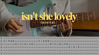 Isn't she lovely - Stevie wonder guitar tutorial satria & tom misch version [TAB, CHORD]