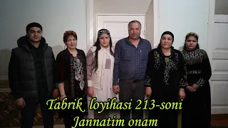 Tabrik loyihasi 213-soni Anaxon opa tug'ilgan kuni..