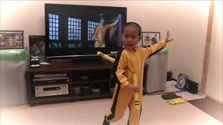 5-Year-old Incredibly Recreates Bruce Lee Kung Fu Moves