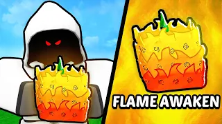 I Awakened FLAME Fruit And It Is SCARY.. (Blox Fruits)