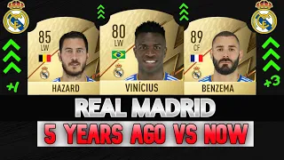 FIFA 22 REAL MADRID 5 YEARS AGO VS NOW! ⚽👀 FT. Benzema, Hazard, Vinicius JR...ETC