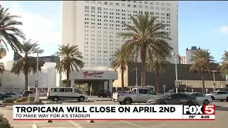 Tropicana on Las Vegas Strip announces final days of operation