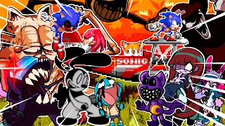 CONFRONTING YOURSELF (FINAL ZONE) but Every Turn a Different Character Sings 😈💥 (FNF SONIC.EXE)