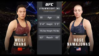 UFC 261: Weili Zhang vs Rose Namajunas - UFC 4