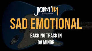 Sad Emotional Guitar Backing Track in G# Minor