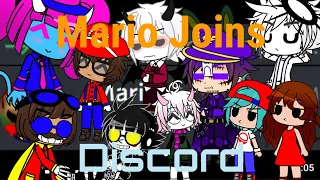 The Ethans + Fandoms React To:Mario Joins Discord by SMG4 (Language Warning) (Gacha Club)