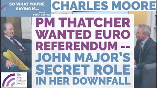 PM Thatcher wanted Euro Referendum -- John Major's Secret Role in Thatcher's Downfall