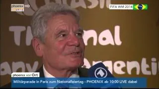 WM-Titel: Bundespräsident Joachim Gauck über das Spiel am 14.07.2014