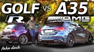 A35 AMG vs GOLF R | Welcher ist der BESTE DAILY HOT HATCH? | Review und Fahrbericht | Fahr doch