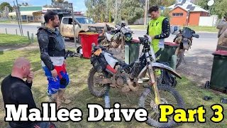 Big Desert Mallee Loop Adventure- Sand, Crash, Engine Issues and Pink Lakes - Part 3