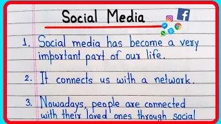 10 Lines On Social Media In English | Essay On Social Media 10 Lines | Social Media Essay Writing
