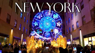 NEW YORK CITY Holidays 🗽 Saks Fifth avenue Show, Rockefeller Center Walking Tour