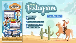 Cara Membuat Feed ig Kelas Tema Toy Story di Canva || ig Kelas Aesthetic