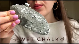 🫐ASMR🫐Wet chalk🫐АСМР🫐Мокрый мел в крошке глины🫐