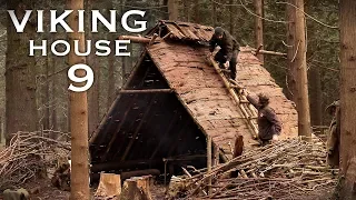 Building a Viking House with Hand Tools: | Bushcraft Project (PART 9)