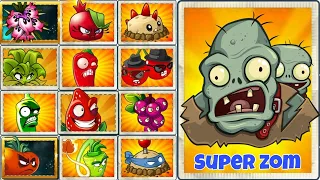 PVZ2 Team Super Zombie vs All Bomb and Plants max level | Plants vs Zombies 2 - PVZ2 MK
