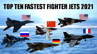Top 10 Fastest Fighter Jets  ll 2021