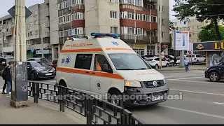 Ambulanta SAJ IS B1/B2 EMU 209 Volkswagen T5 Responding & Arrives To Hospital | Iași