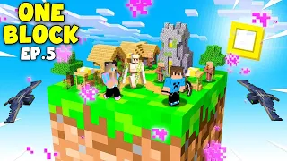 ΤΙ ΕΙΝΑΙ ΑΥΤΟ ΠΑΝΩ ΣΤΟΝ ΟΥΡΑΝΟ ΣΤΟ ONE BLOCK MINECRAFT