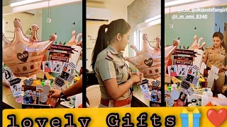 Gulki Joshi Aka Haseena Mallik received lovely gifts from fans☺😍❤ Madam Sir Offscreen Masti #Bts