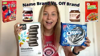 Name Brand Vs. Generic Brand (Blind Taste Test)