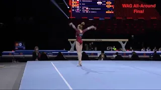 Viktoria Listunova (RUS) Floor 2021 European Championships AA